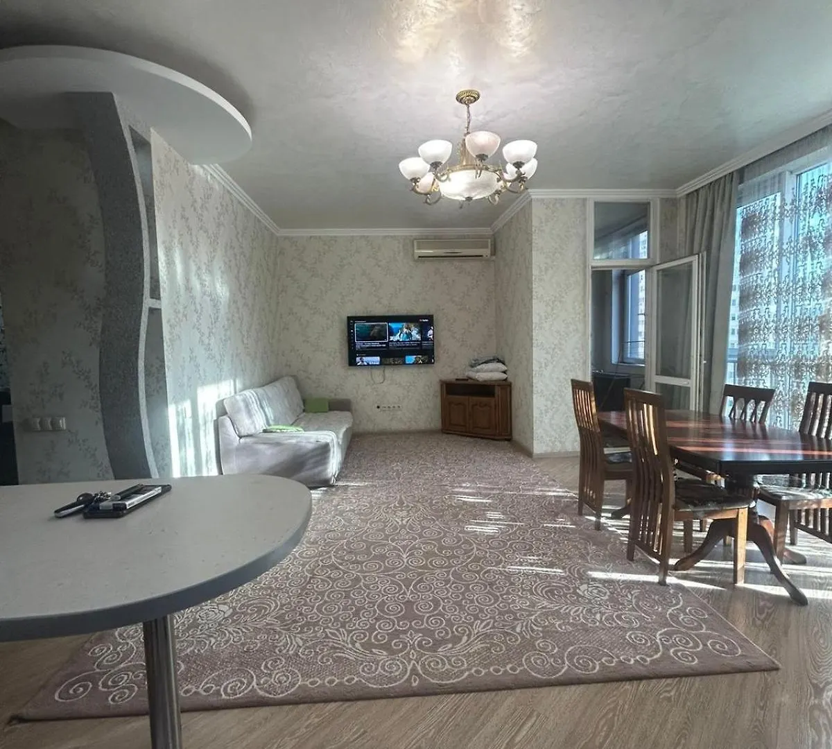 Манхеттен Трехкомнатный Аппартамент Almaty 0*,